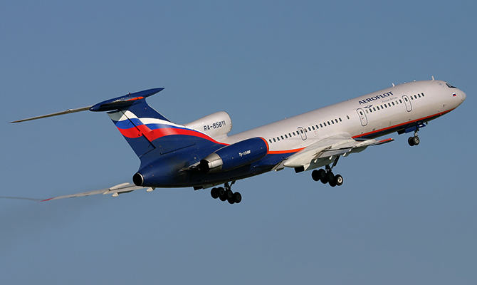 В России приостановлены полеты Ту-154, - СМИ