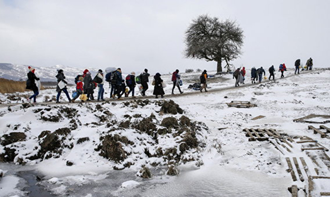 Снегопады рекордно снизили поток беженцев в Болгарию
