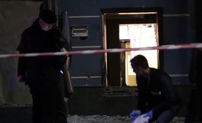 На Владимирской в центре Киева ночью произошел взрыв