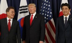 Лидеры США, Южной Кореи и Японии договорились укреплять альянс против КНДР