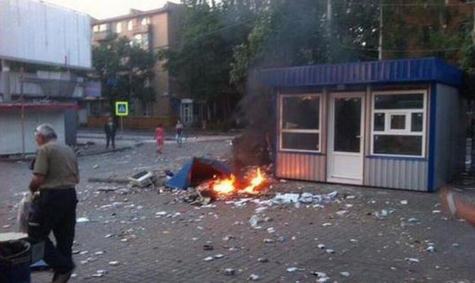 В оккупированном Донецке взорвался грузовик с боеприпасами