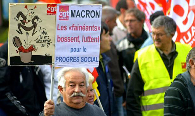 Во Франции начались уличные акции протеста против трудовых реформ Макрона