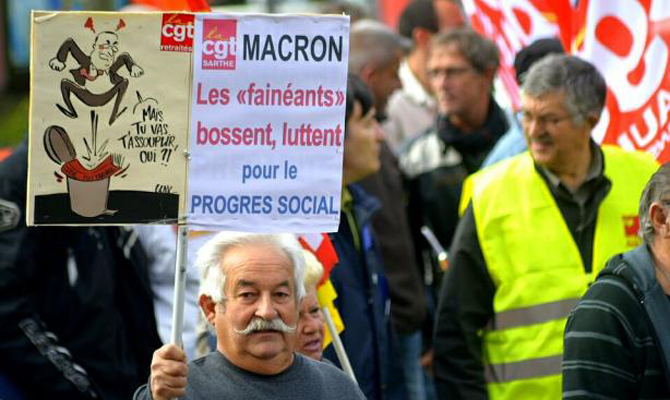 Во Франции начались уличные акции протеста против трудовых реформ Макрона