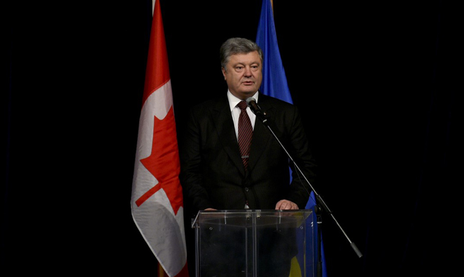Порошенко обсудил с депутатами Канады ужесточение санкций против России