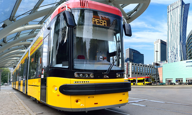 Польская Pesa собрала первый трамвай для Киева