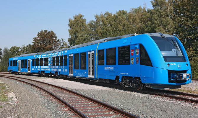 В Германии появился первый эко-поезд на водородном топливе