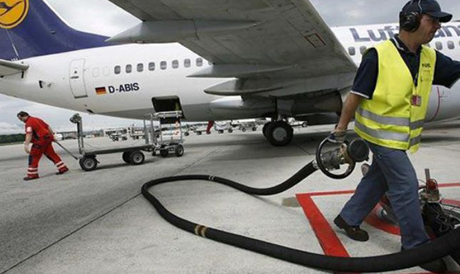 Импорт авиатоплива в Украину в 2017 году вырос в 2,3 раза