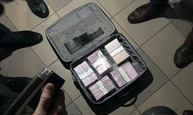 Под Киевом главу района задержали с миллионной взяткой в чемодане