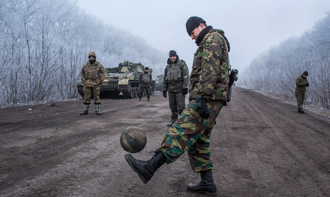 Перемирие на Донбассе продлилось час