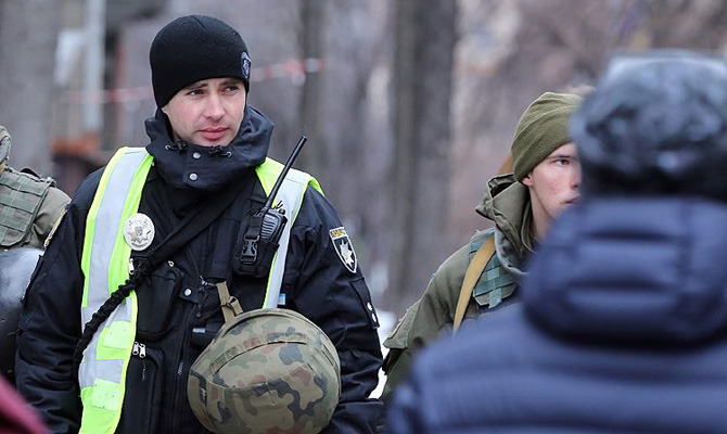 В центре Киева дежурят 1500 правоохранителей