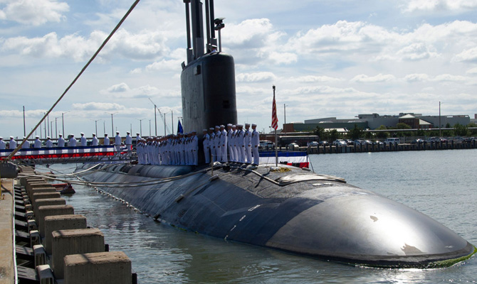 Флот США принял на вооружение новую атомную подводную лодку