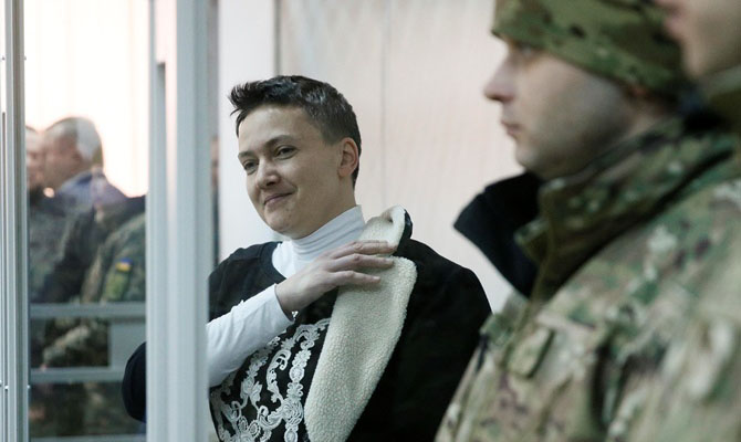 Надежду Савченко арестовали в зале суда без залога