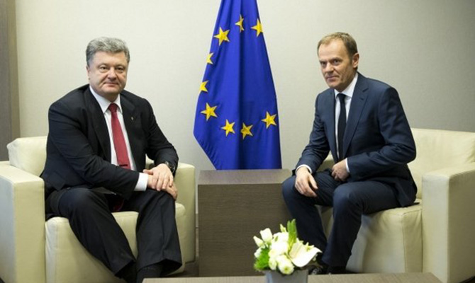 Порошенко и президент Евросовета Туск договорились о проведении юбилейного 20 саммита