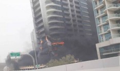В Дубае горит высотное здание Zen Tower