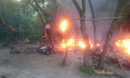 В Тернопольской области группа неизвестных с оружием сожгла лагерь ромов