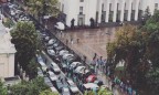 Движение в центре Киева затруднено: под Радой митинг «евробляхеров»