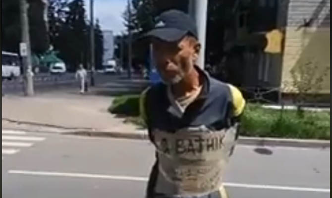Полиция Чернигова ищет людей, которые привязали «ватника»
