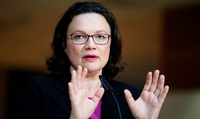 Глава СДПГ заявила, что Германия не откажется от «Северного потока — 2» несмотря на давление США