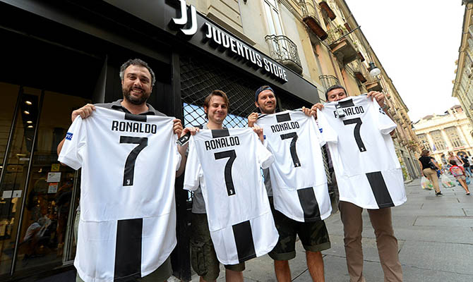 Акции «Ювентуса» рекордно выросли после покупки Роналду
