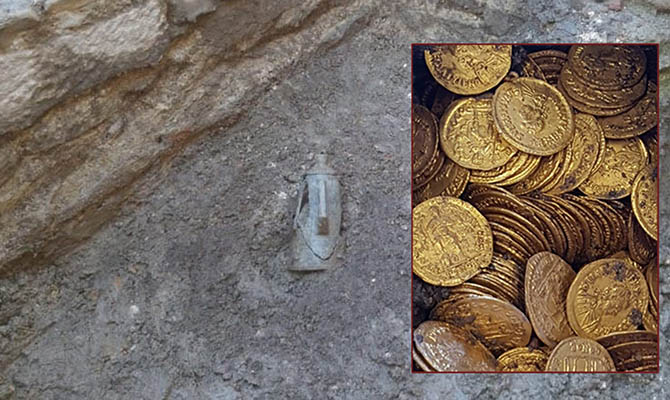 В Италии нашли клад римских монет на миллионы евро