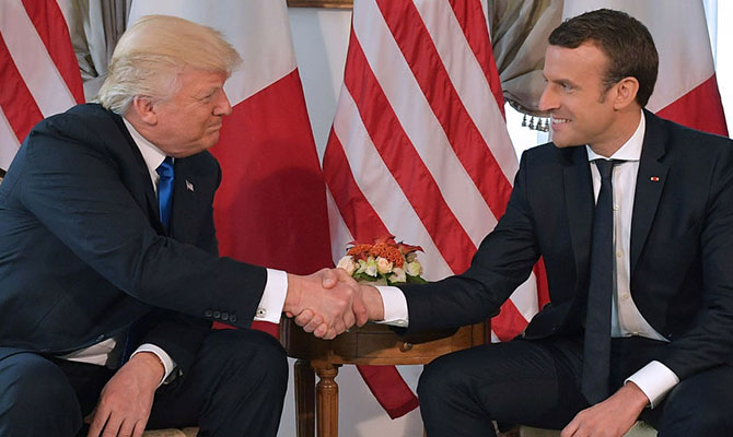 Макрон и Трамп провели «очень конструктивную» встречу в Париже