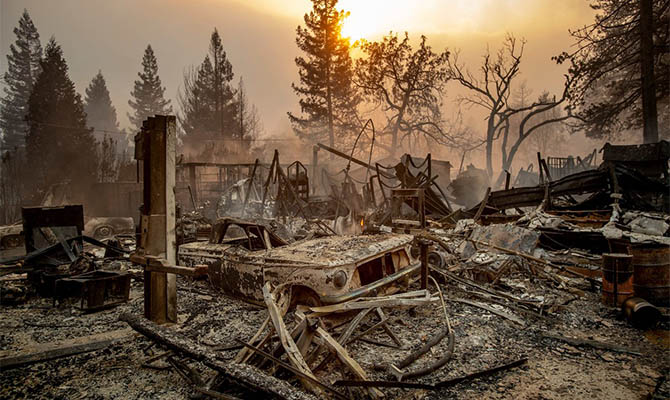 Пожары в Калифорнии: Число пропавших без вести превысило 1,2 тыс. человек