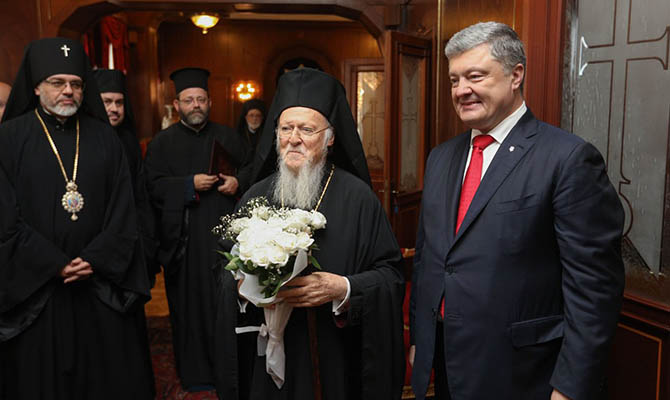 Варфоломей подтвердил вручение томоса новой украинской церкви 6 января