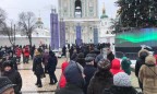 Возле Софии Киевской выстроилась очередь из желающих посмотреть на Томос