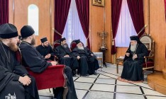Патриарх Иерусалимский Феофил принял в своей резиденции паломников Украинской Православной Церкви