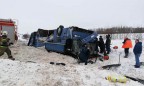 В России перевернулся автобус с детьми, есть погибшие
