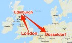 Самолет British Airways по ошибке прилетел в Эдинбург вместо Дюссельдорфа