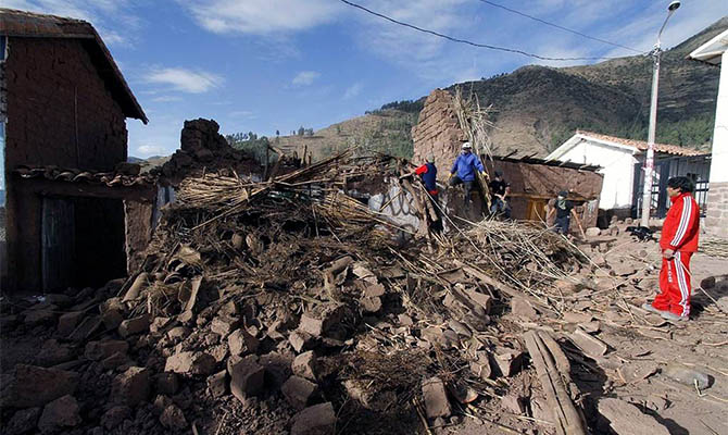 В Перу произошло мощнейшее землетрясение