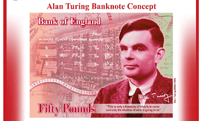 Банк Англии представил новую банкноту с Аланом Тьюрингом