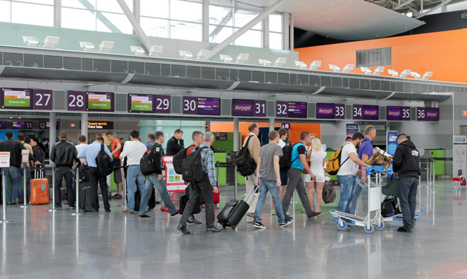 Пассажиропоток аэропорта «Борисполь» вырос почти на четверть