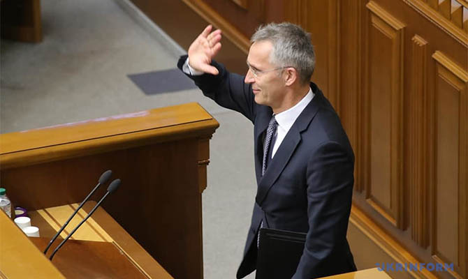 Генсек НАТО Столтенберг выступил в Раде