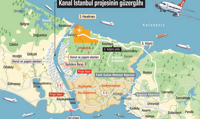 Турция определилась с маршрутом канала между Мраморным и Черным морем