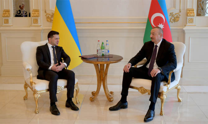 Началась встреча Зеленского с Алиевым