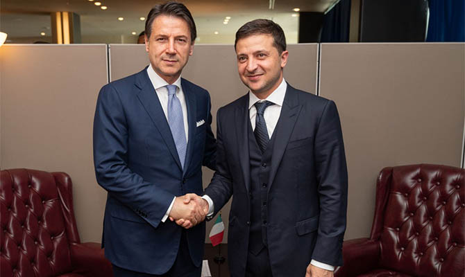 Зеленский встретился с премьером Италии