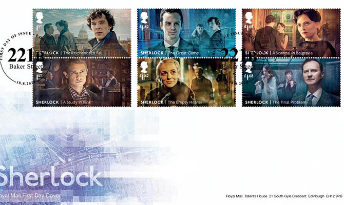 В Великобритании выпустили марки, посвященные Шерлоку Холмсу