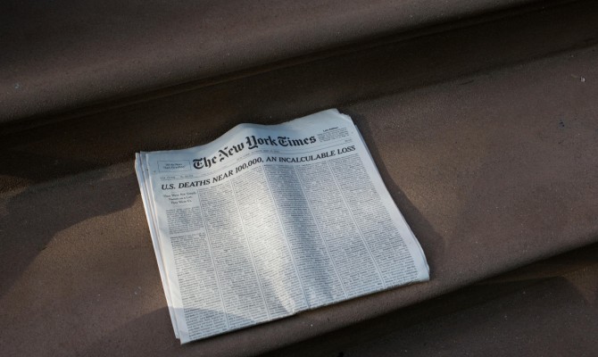 The New York Times впервые за 80 лет вышла без телепрограммы