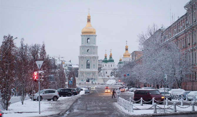 В Киев впервые за два года пришла метеорологическая зима