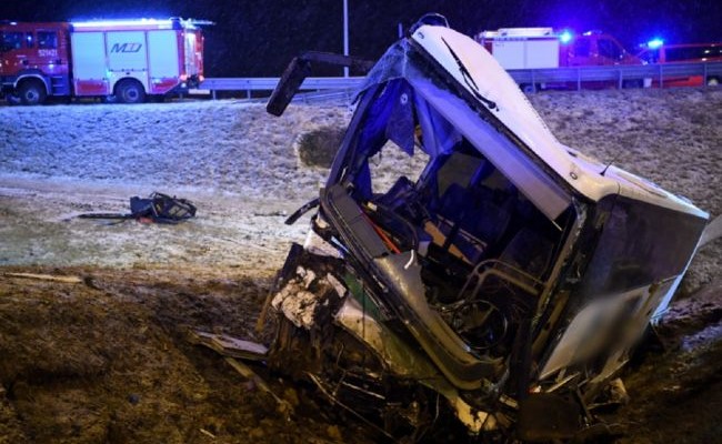 В Польше очередная авария автобуса с украинцами