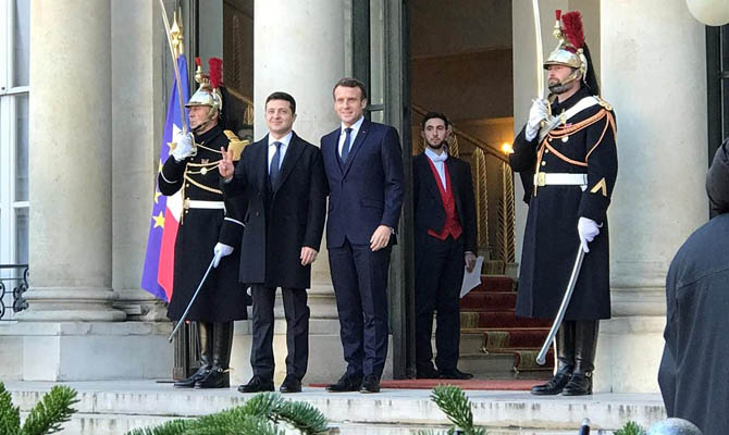 В Париже началась встреча Зеленского и Макрона