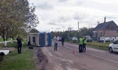 В Ровенской области перевернулся автобус с пассажирами