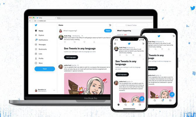 Twitter поменял дизайн шрифтов и цветовую палитру