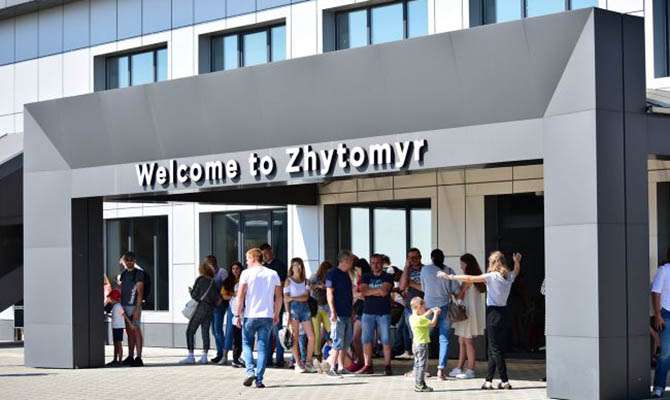 В аэропорту «Житомир» приняли первый международный рейс