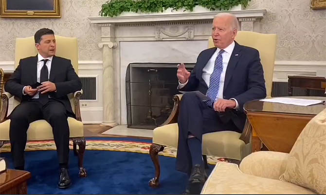 Зеленский и Байден начали переговоры в Белом доме