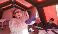 Развернутый в Херсонской области мобильный COVID-госпиталь уже заполнен на 50%