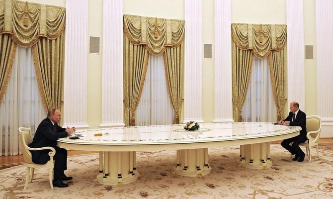 Переговоры Путина и Шольца продлились около трех часов